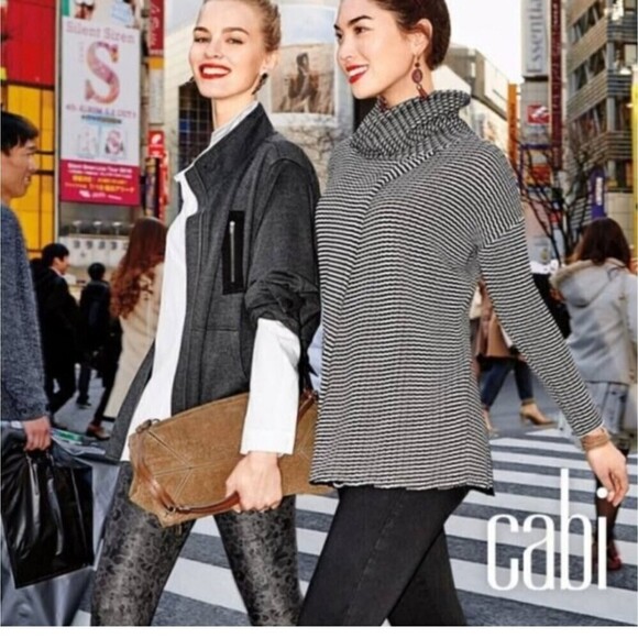 Cabi Love, Carol Collection Gray Mesh Back Utility Jacket, Size XS - Picture 11 of 11